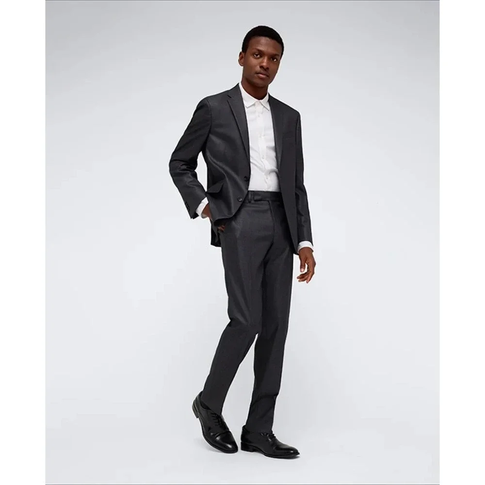 Kenneth Cole Reaction Men's 2-pc Suit  Blazer Slim Fit Pants 40R 34Wx32L E091312